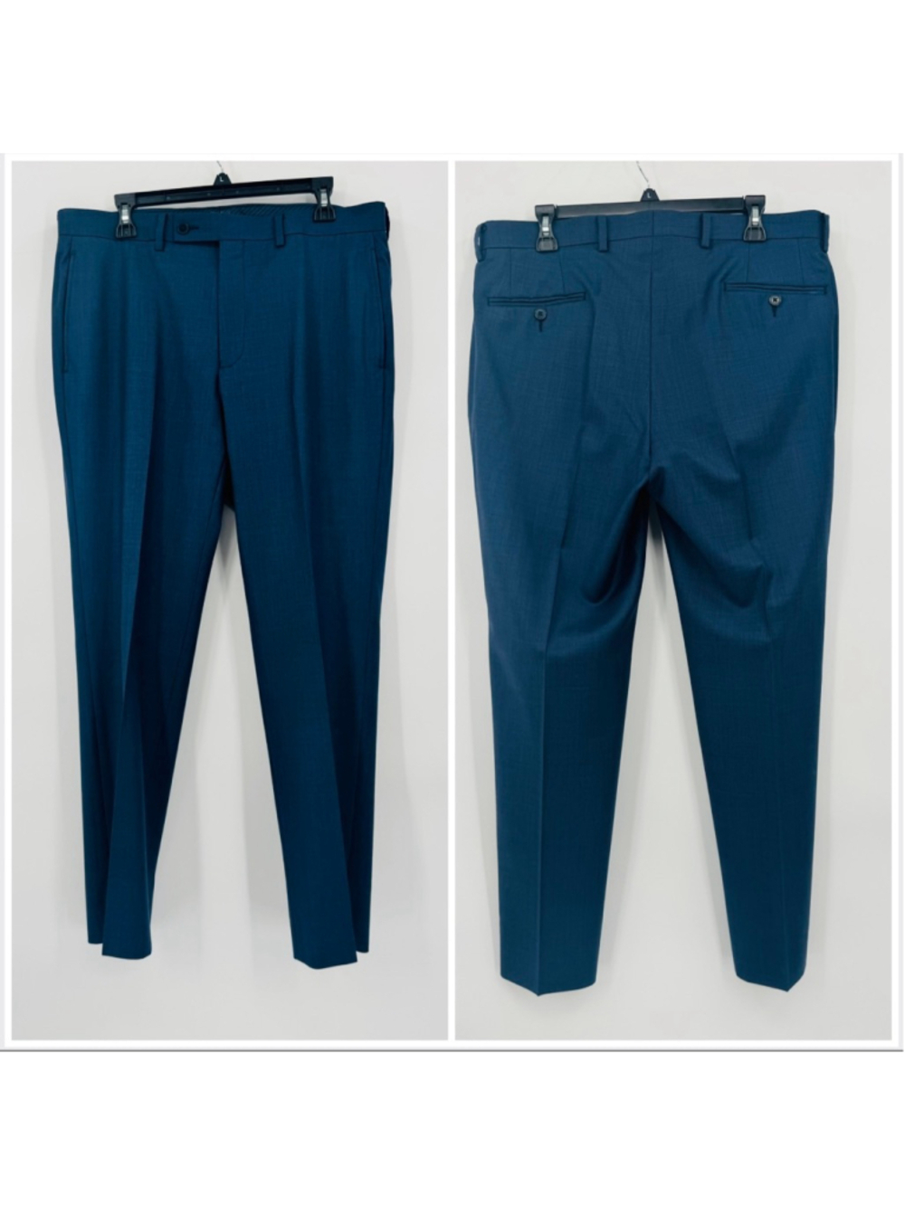 Men's Calvin Klein Slim Fit Blue Suit Standard 40R Jacket 36x30 Pants - Picture 4 of 8